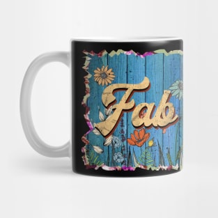 Retro Fab Name Flowers 5 Limited Edition Proud Classic Styles Mug